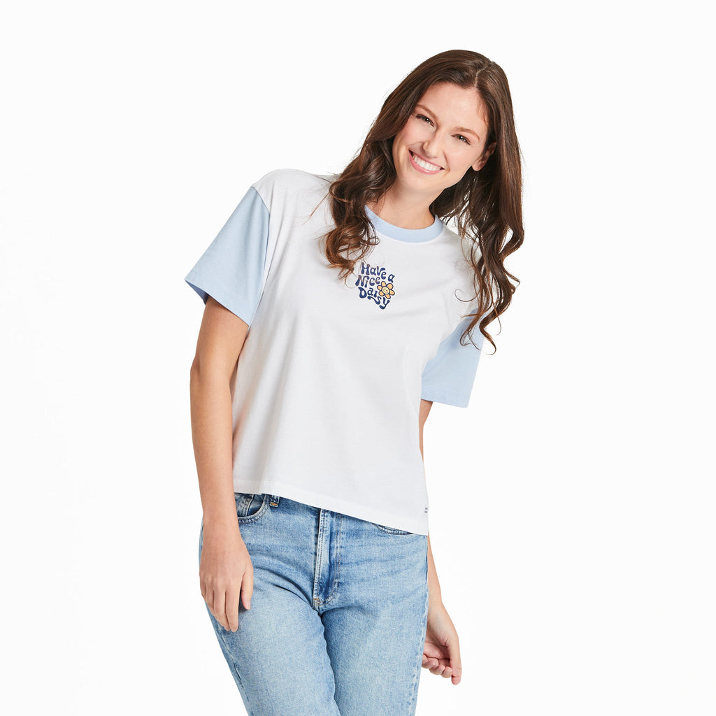 Women's Nice Daisy Short Sleeve Crusher Boxy Tee product image 1