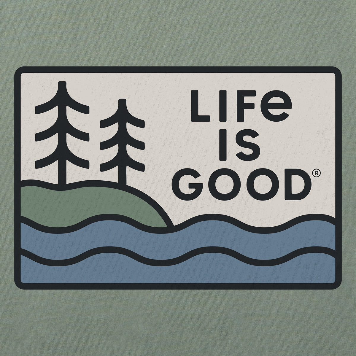 Men's Waves & Pines Short Sleeve Crusher Tee product image 2