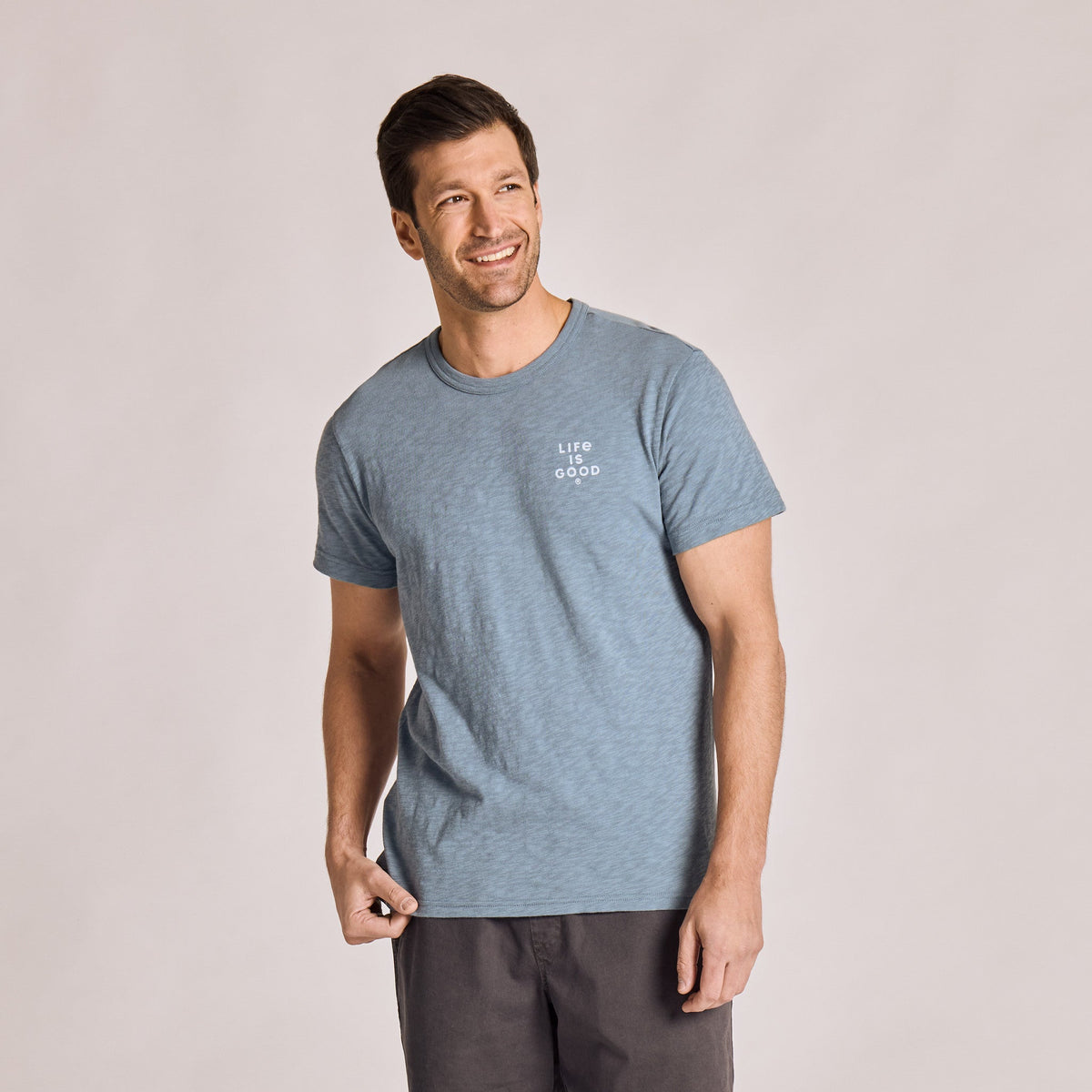 Men's Here Comes the Sun and Waves Short Sleeve Slub Slim product image 3
