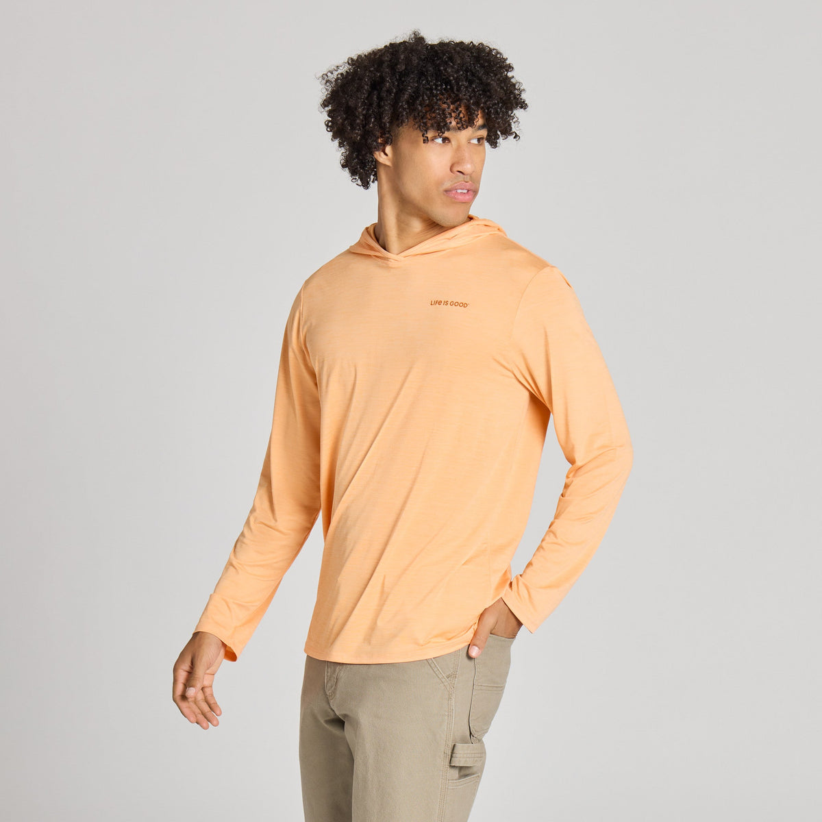 Men's Life is Good Long Sleeve Sun Crusher Hoodie product image 1