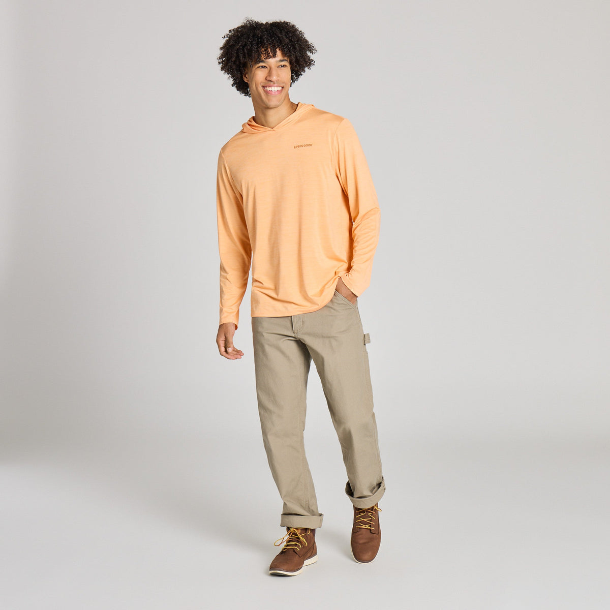 Men's Life is Good Long Sleeve Sun Crusher Hoodie product image 5