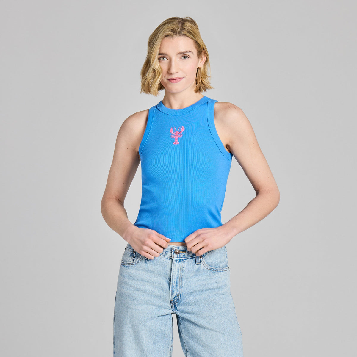 Women's Lobster Claws Fitted Rib Tank product image 1