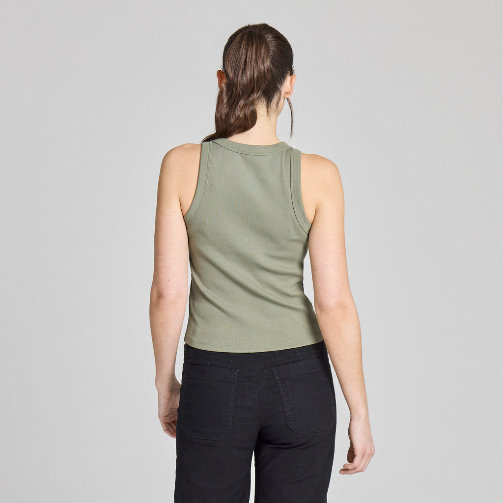 Women's Embroidered Spritz Fitted Rib Tank product image 3