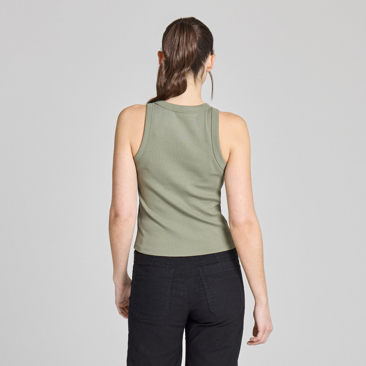 Women's Embroidered Spritz Fitted Rib Tank product image 3