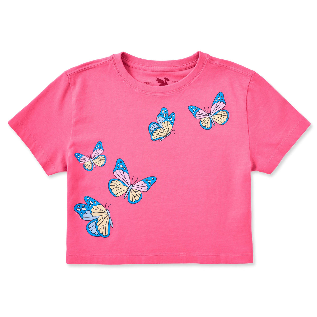 Kids Butterfly Flock Short Sleeve Crusher Boxy Tee product image 4