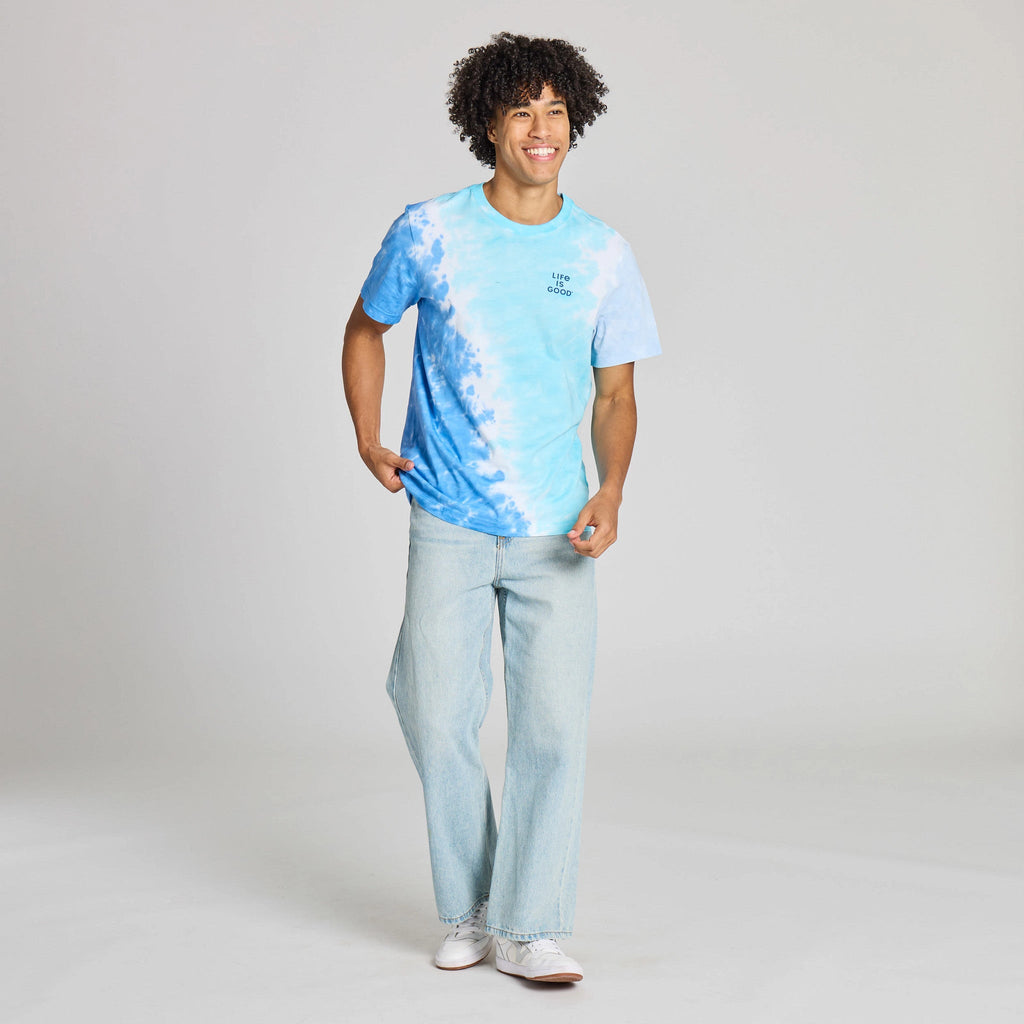 Men's Stacked Life is Good Short Sleeve Crusher Tie-Dye Tee product image 5
