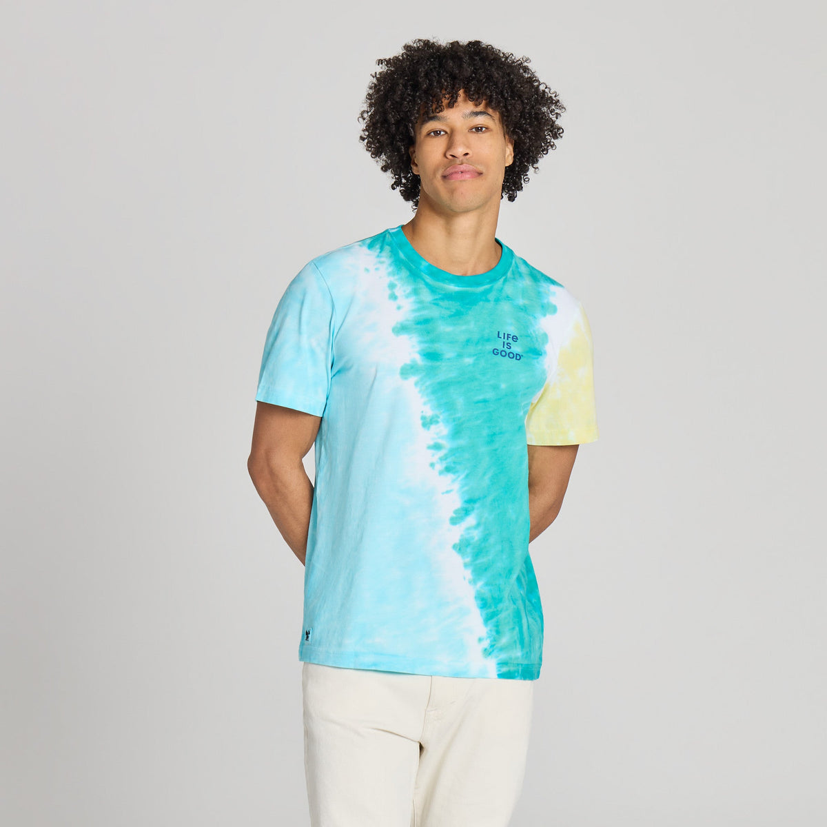 Men's Stacked Life is Good Short Sleeve Crusher Tie-Dye Tee product image 16