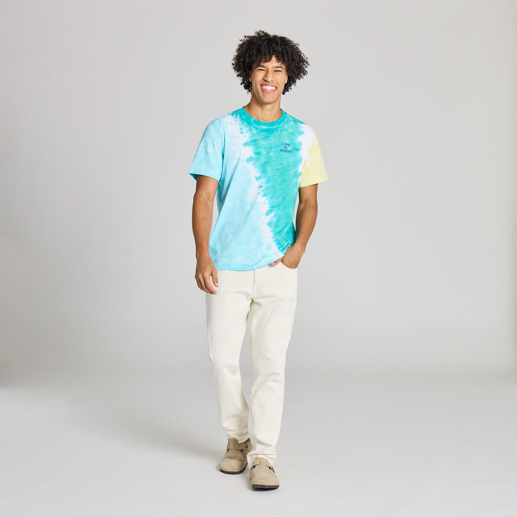 Men's Stacked Life is Good Short Sleeve Crusher Tie-Dye Tee product image 20