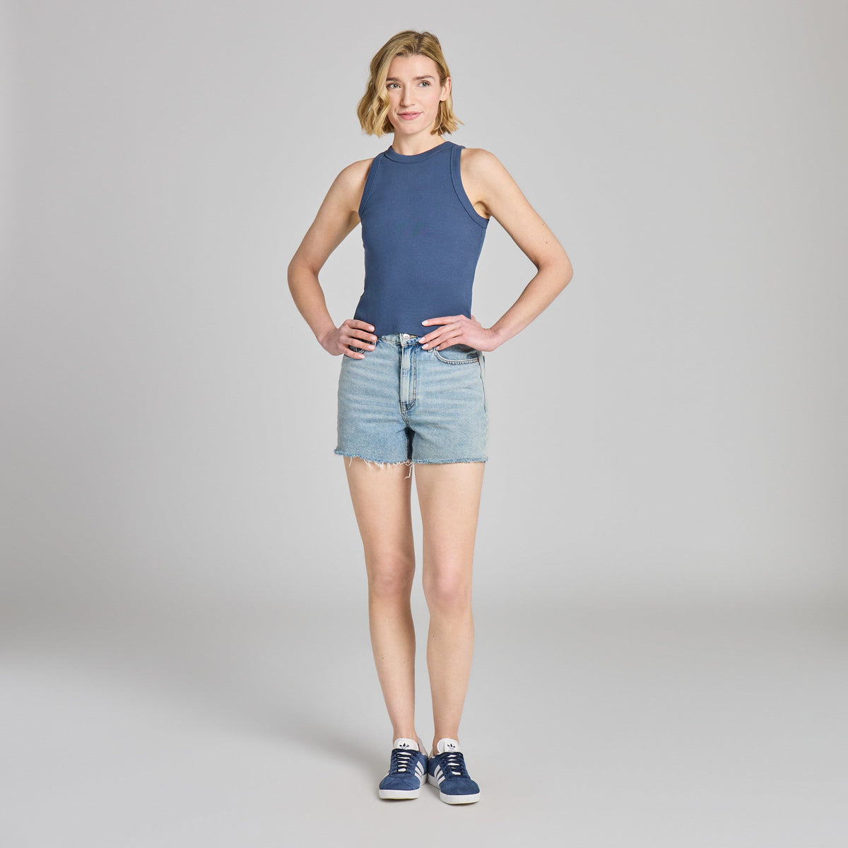 Women's Solid Fitted Rib Tank product image 4