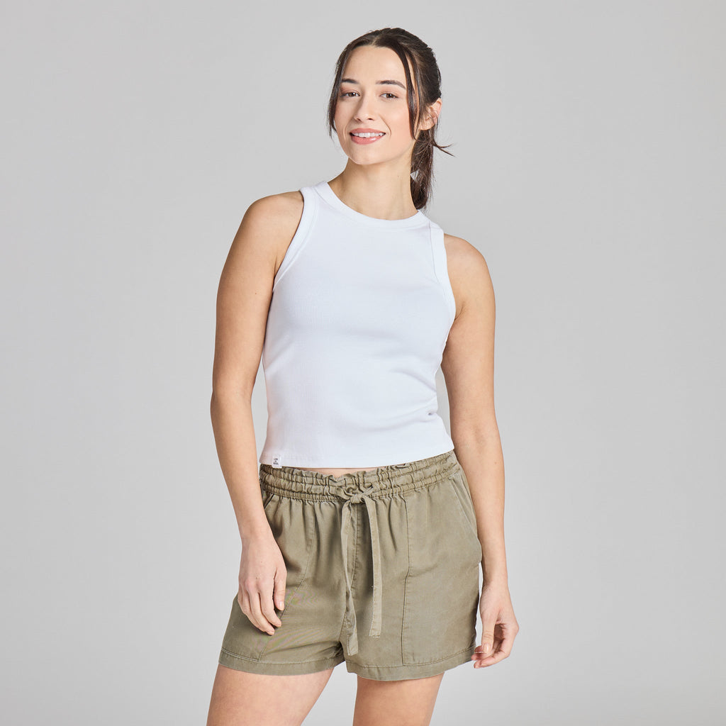 Women's Solid Fitted Rib Tank product image 5