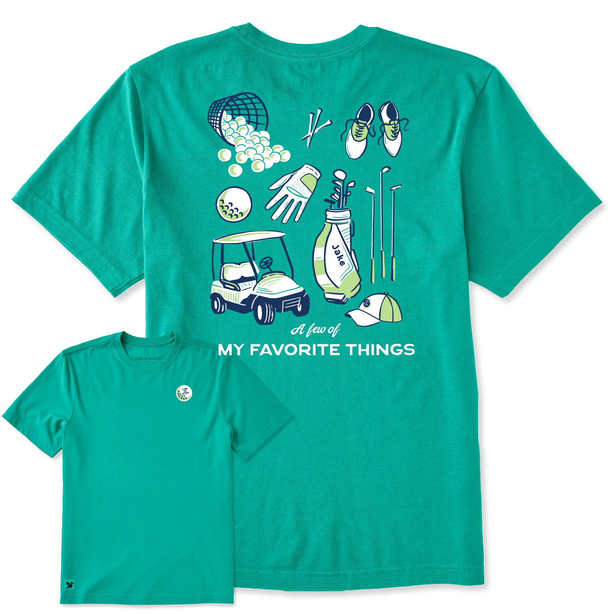 Men's A Few of My Favorite Things Golfing Short Sleeve Crusher Tee