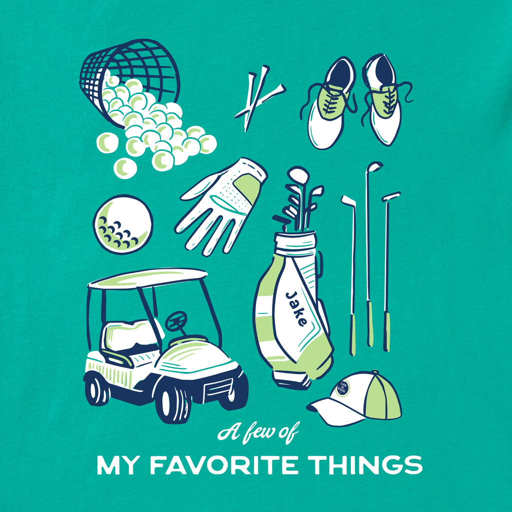 Men's A Few of My Favorite Things Golfing Short Sleeve Crusher Tee