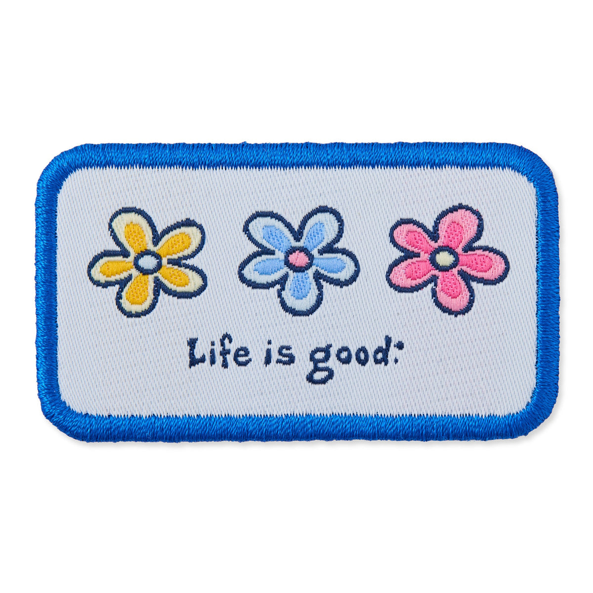 Three Daisies Woven Patch