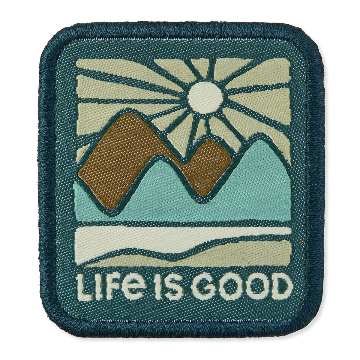 A Sunset Mountain Woven Patch