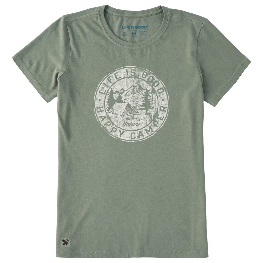 Women's Happy Camper Coin Short Sleeve Crusher Tee product image 1
