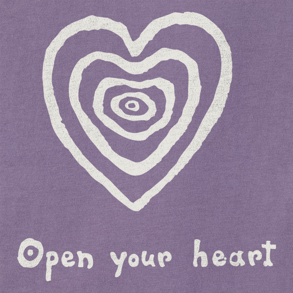 Women's Simple Heart Short Sleeve Crusher Tee product image 2