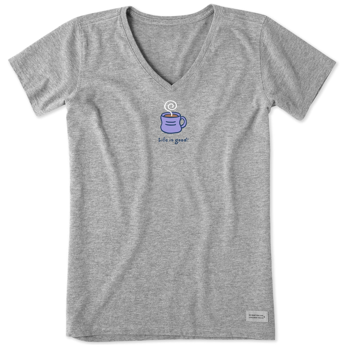 Women's Hot Mug Short Sleeve Crusher Vee