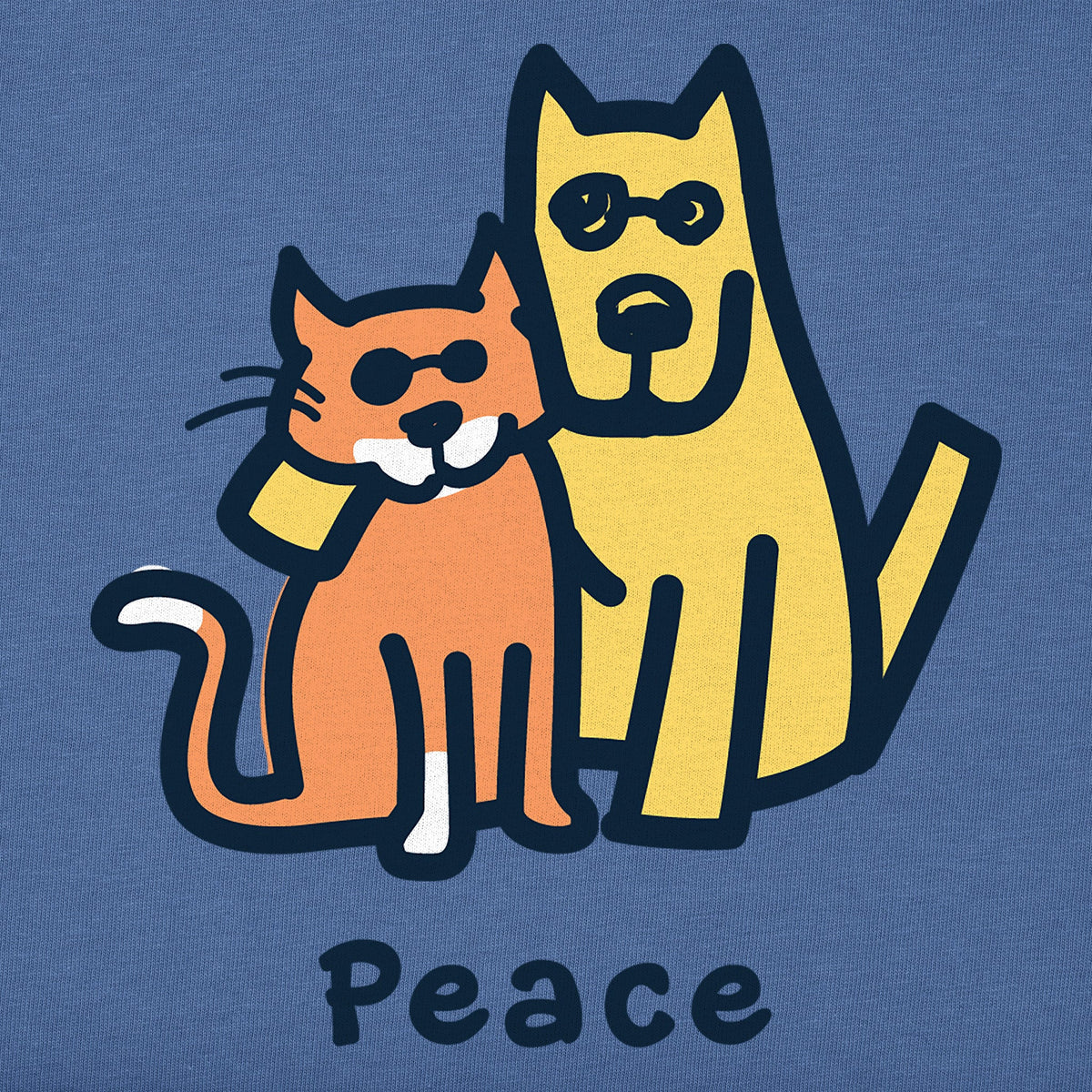 Women's Peace Buddies Short Sleeve Crusher Vee product image 2