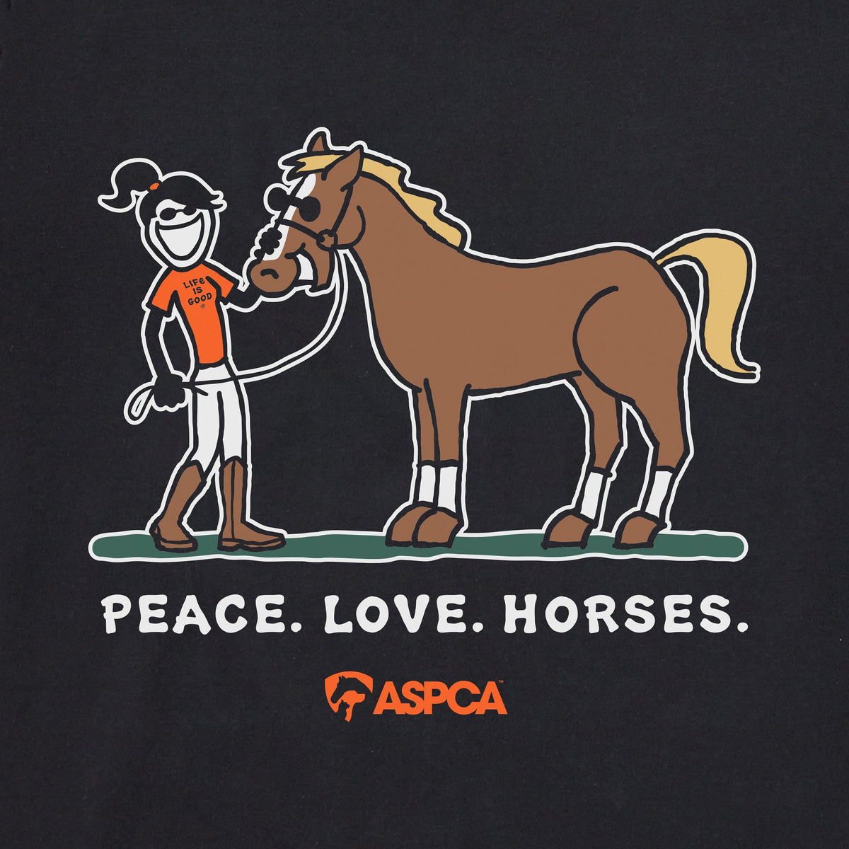 Women's LIG x ASPCA Jackie Peace Love Horses Short Sleeve product image 2