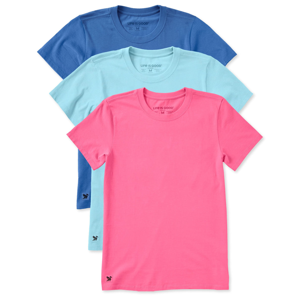 Womens Solid 3-Pack Crusher Crew Multi 12 product image 1