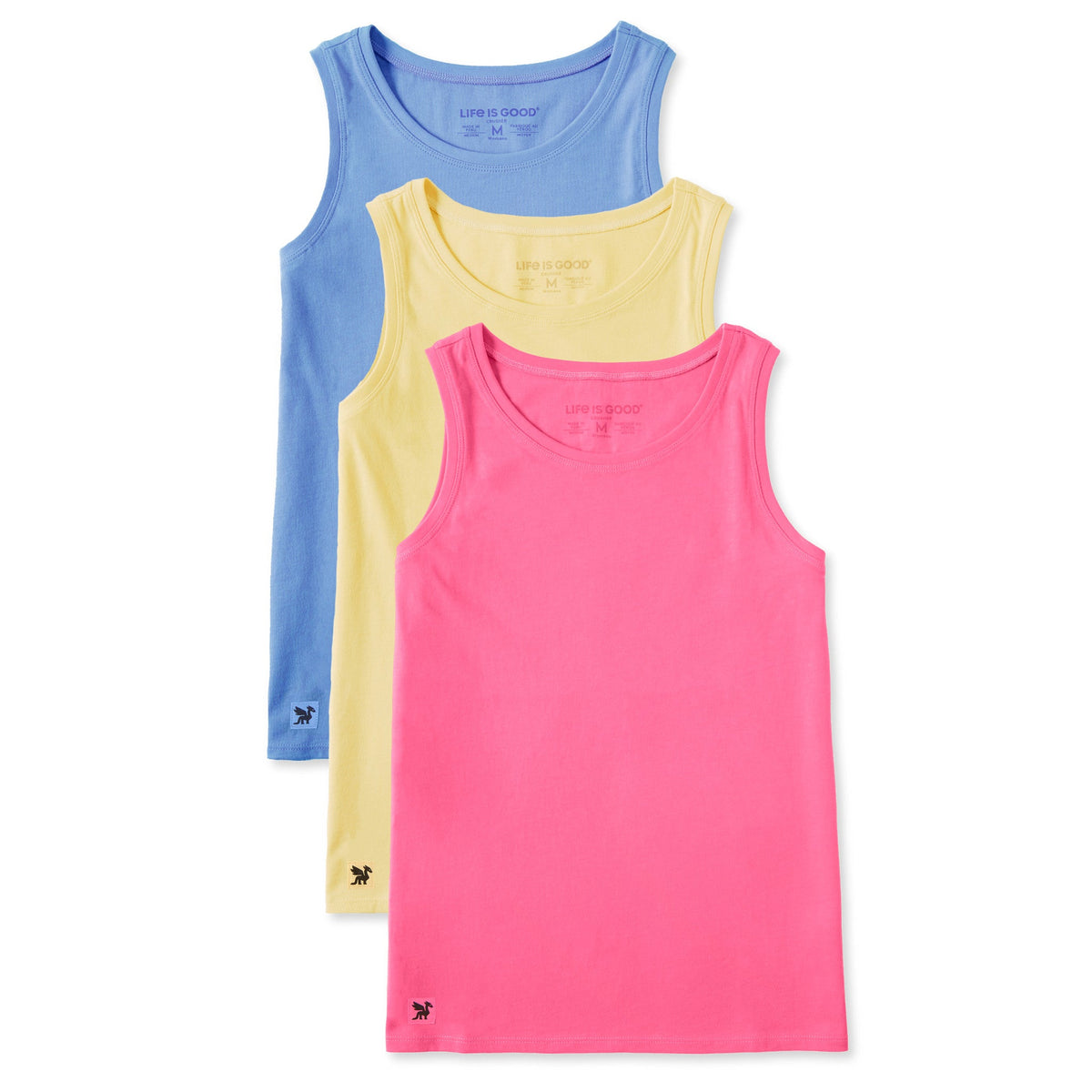 Women's Solid 3-Pack Crusher Tank- Multi 8 product image 1