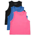 Womens Solid 3-Pack Boxy Tank - Multi product image 1