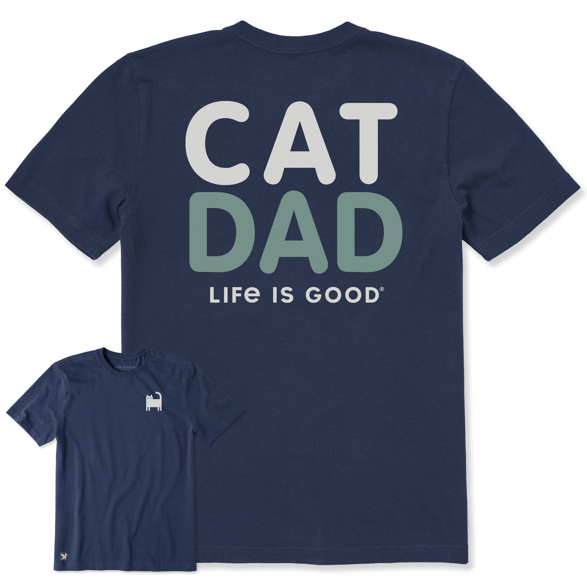 Men's Bert's Cat Dad Short Sleeve Crusher Tee product image 1
