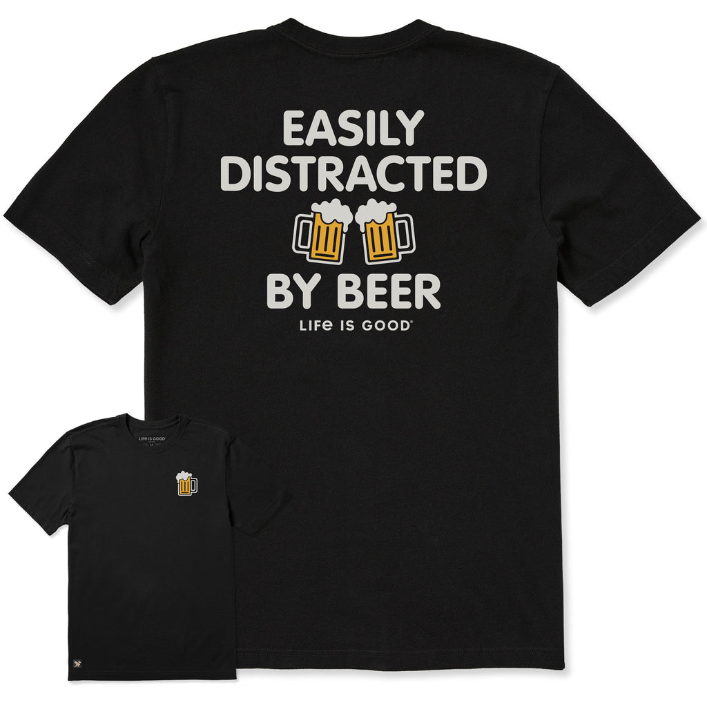 Men's Bert's Distracted by Beer Short Sleeve Crusher Tee product image 1