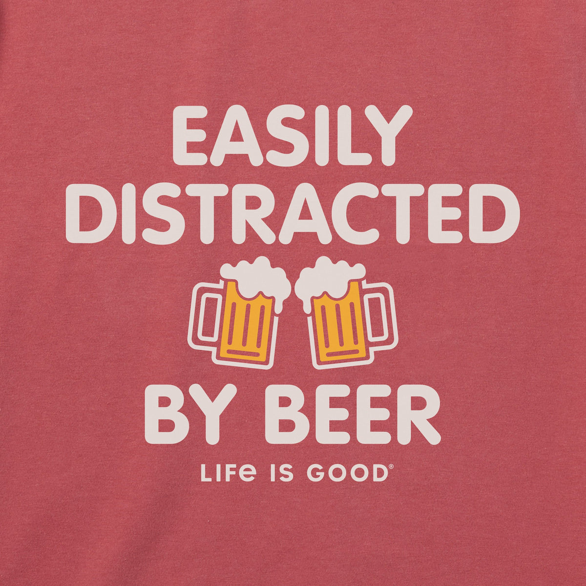Men's Bert's Distracted by Beer Short Sleeve Crusher Tee product image 5