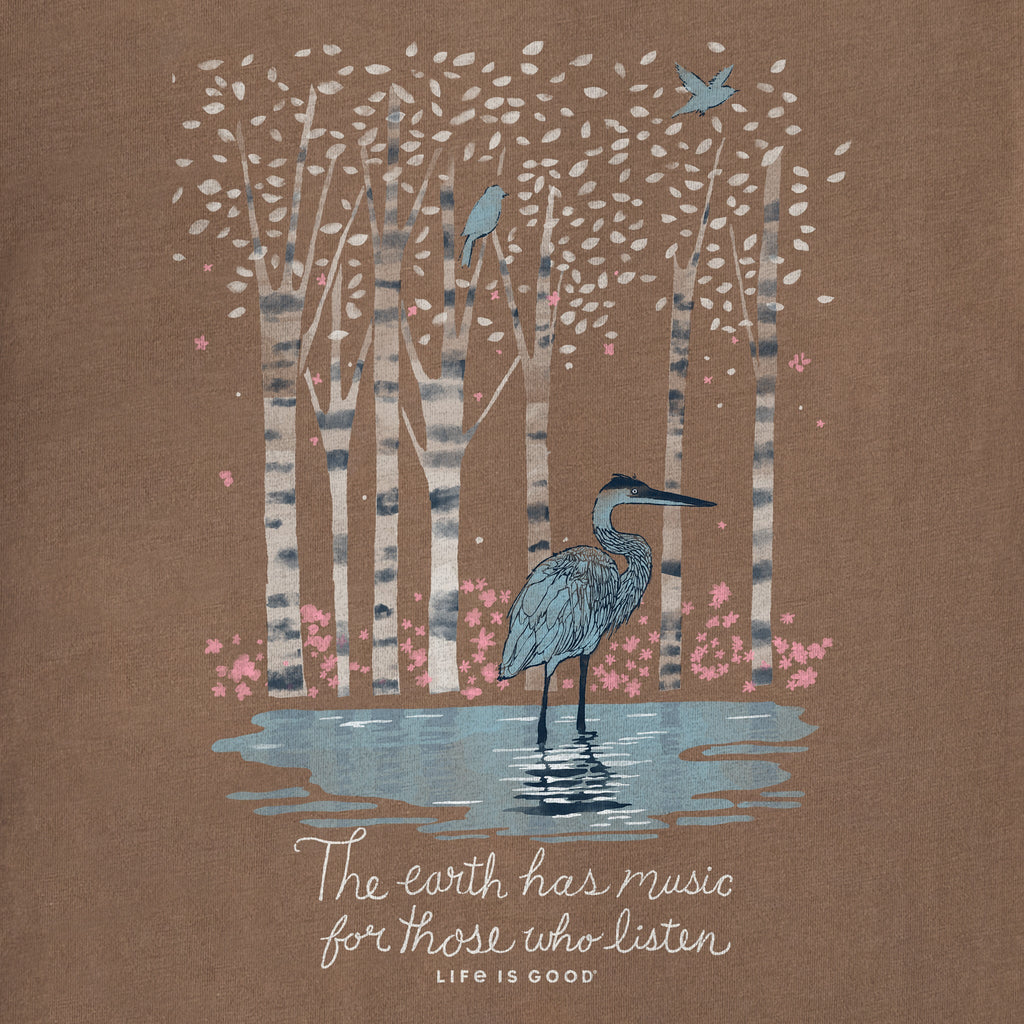 Women's Earth Has Music Heron Short Sleeve Crusher Boxy Tee product image 2