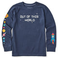 Kids Out of This World Planets Long Sleeve Crusher Tee product image 1