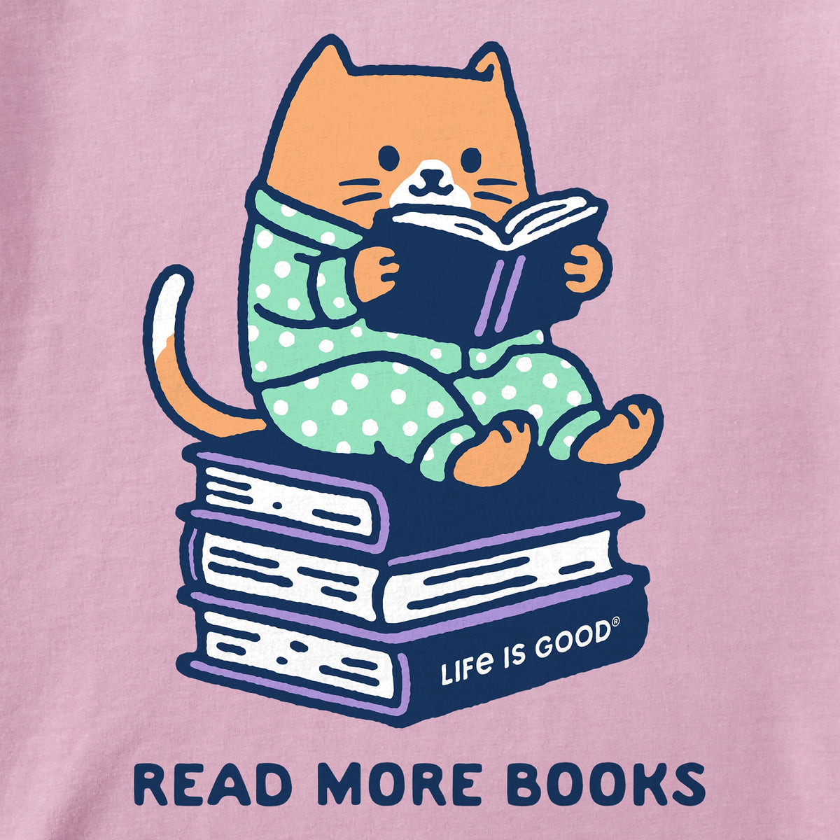 Kids Read More Books Cat Short Sleeve Crusher Tee product image 2