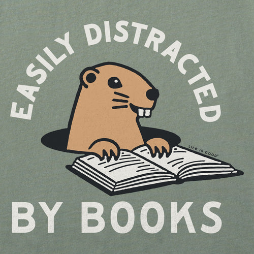 Kids Easily Distracted by Books Short Sleeve Crusher Tee product image 2