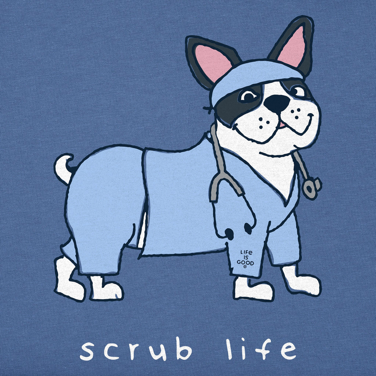 Men's Scrub Life Frenchie Short Sleeve Crusher Tee product image 2