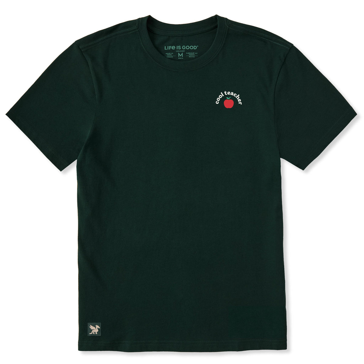 Men's Cool Teacher Apple Short Sleeve Crusher Tee product image 1