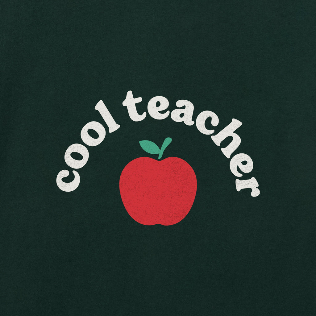 Men's Cool Teacher Apple Short Sleeve Crusher Tee product image 2