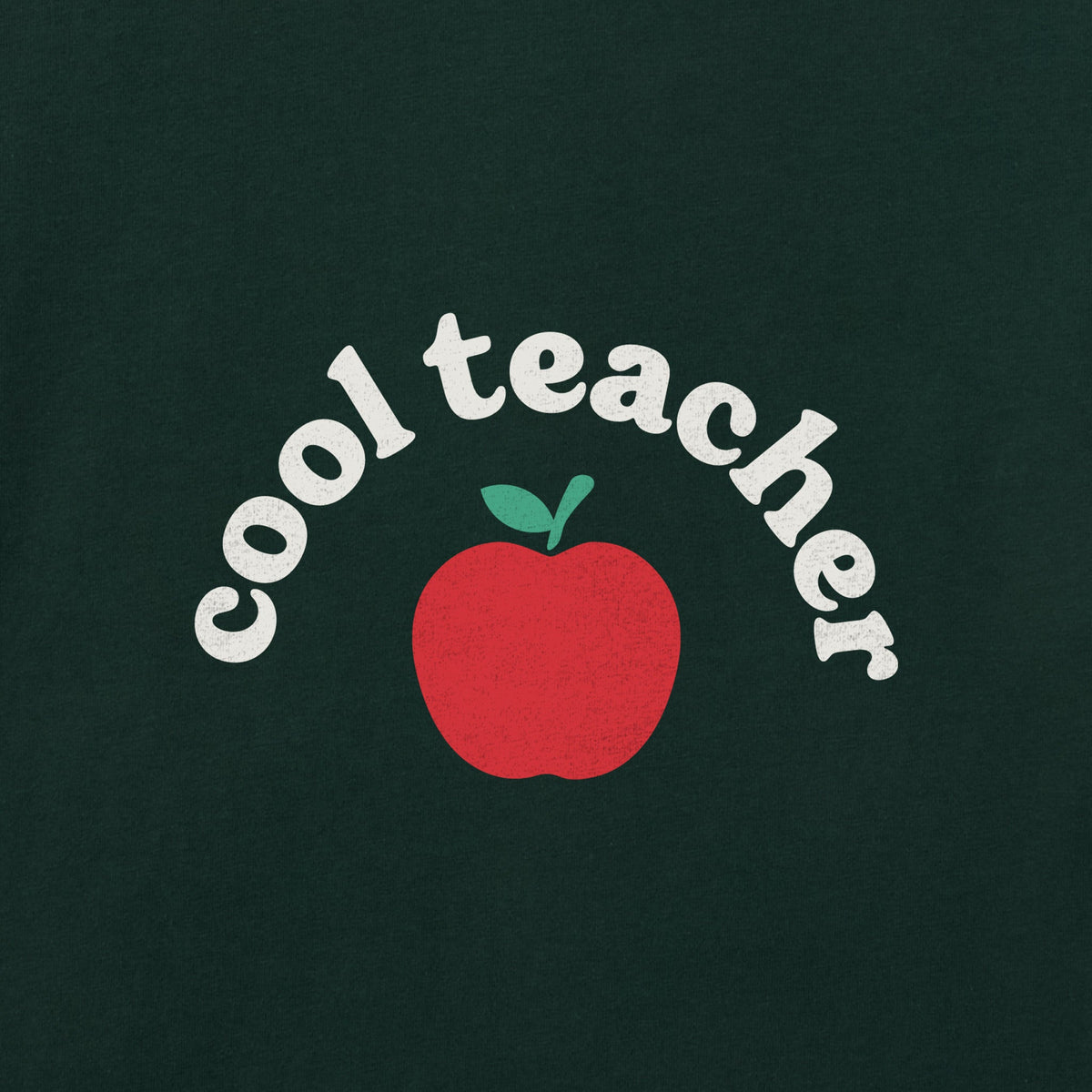 Men's Cool Teacher Apple Short Sleeve Crusher Tee product image 2