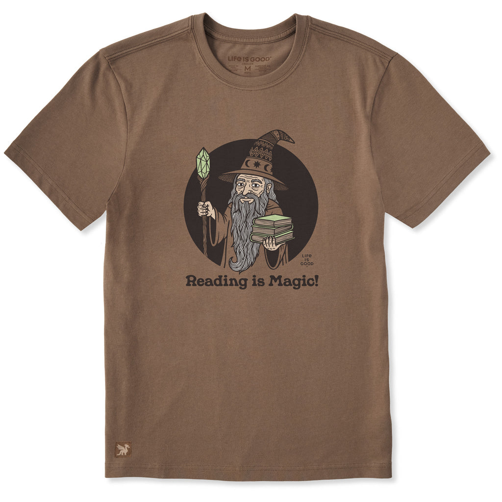 Men's Reading is Magic Wizard Short Sleeve Crusher Tee