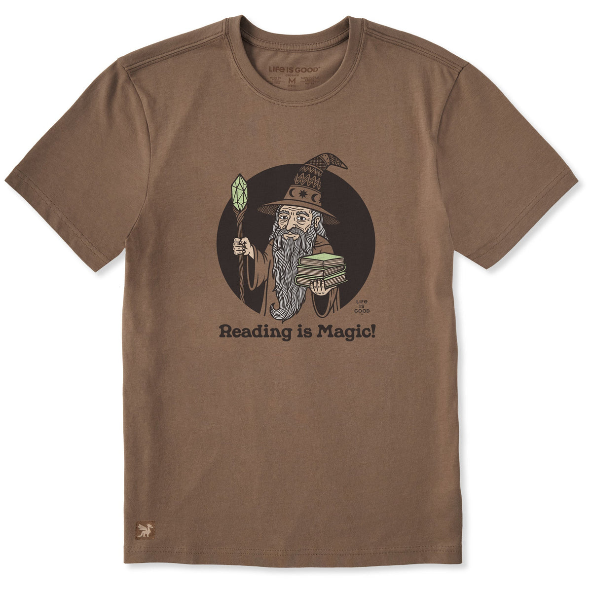 Men's Reading is Magic Wizard Short Sleeve Crusher Tee
