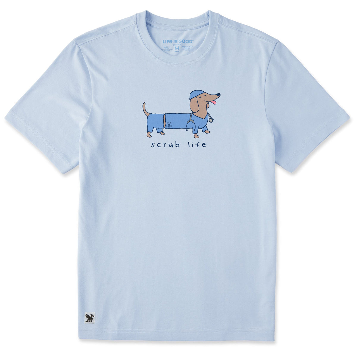 Men's Scrub Life Dachshund Short Sleeve Crusher Tee product image 1
