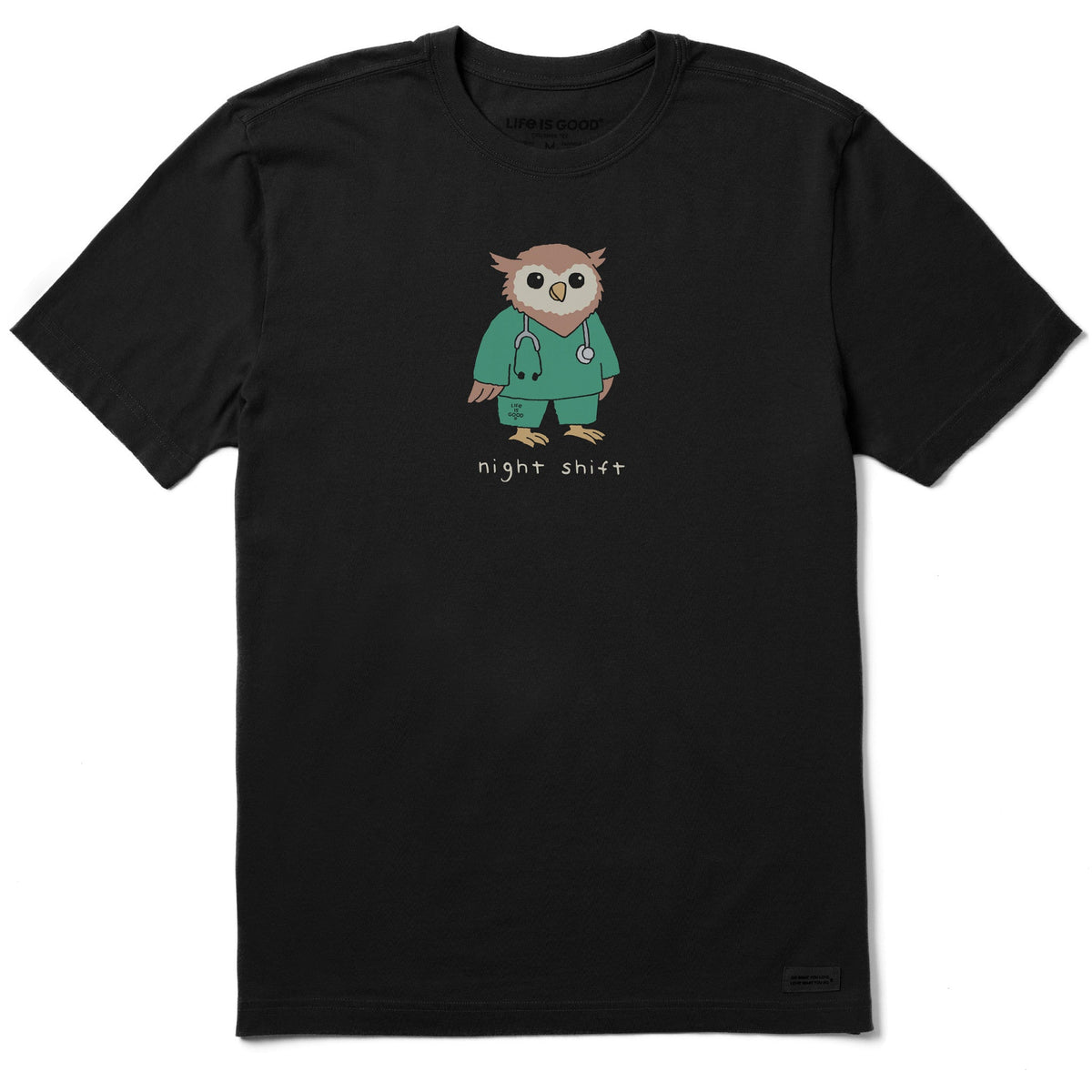 Men's Night Shift Owl Short Sleeve Crusher Tee product image 1