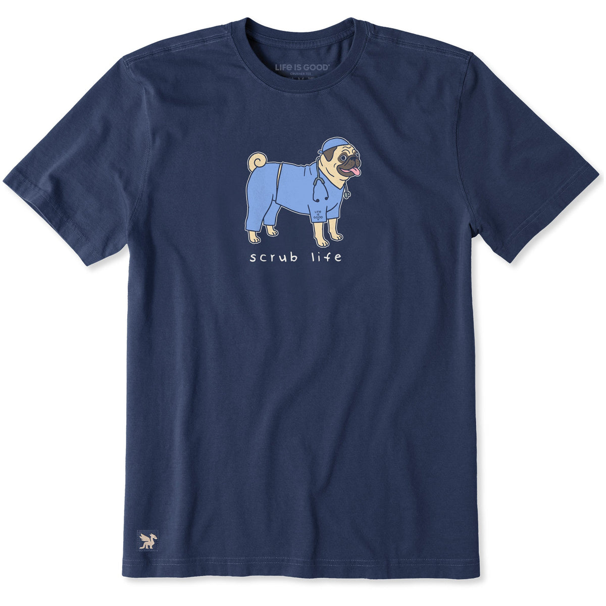 Men's Scrub Life Pug Short Sleeve Crusher Tee product image 1