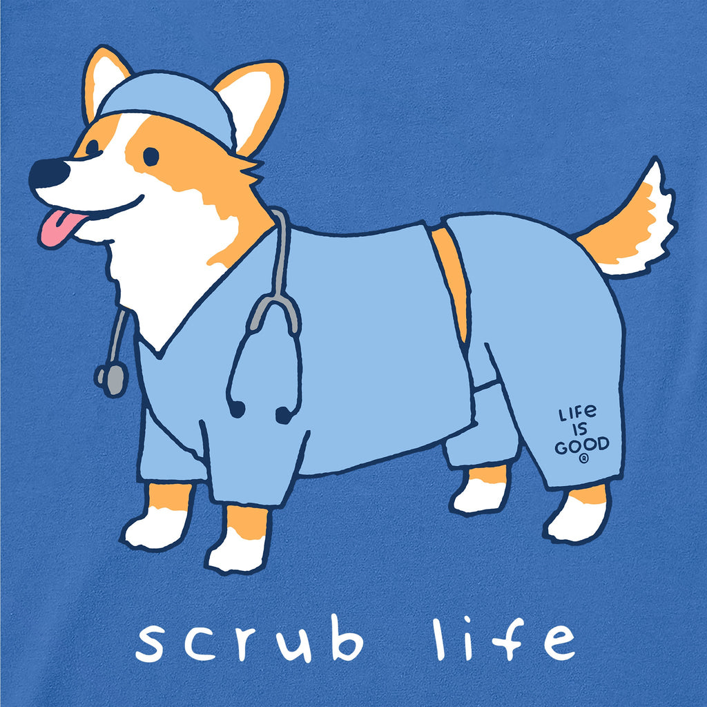 Men's Scrub Life Corgie Short Sleeve Crusher Tee product image 2