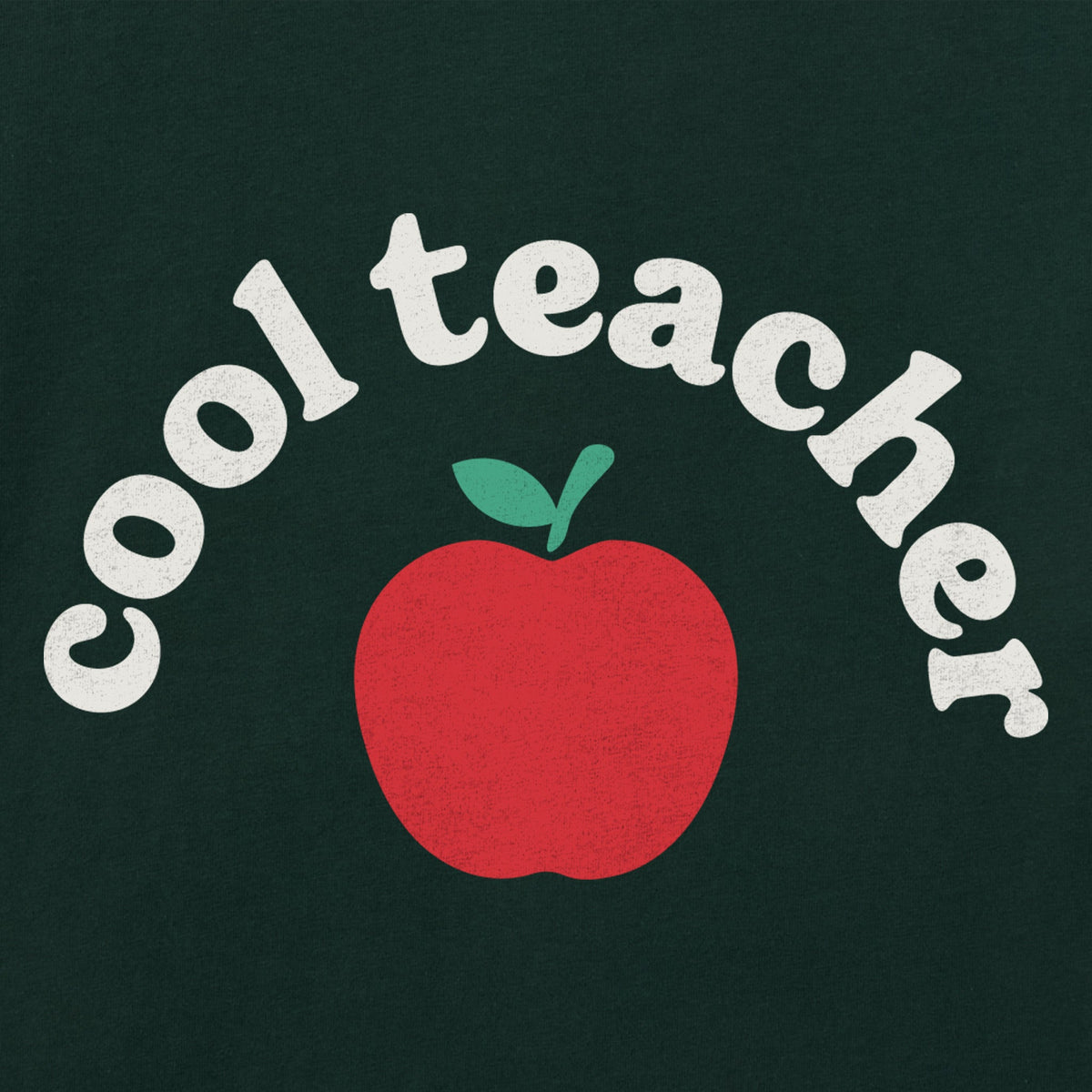 Women's Cool Teacher Apple Short Sleeve Crusher Boxy Tee product image 2