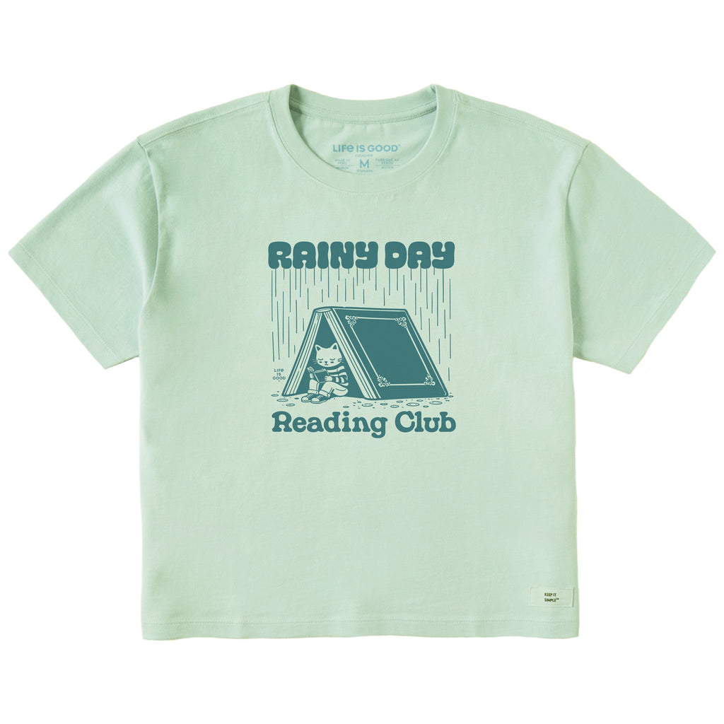 Women's Rainy Day Reading Club Short Sleeve Crusher Boxy Tee product image 1