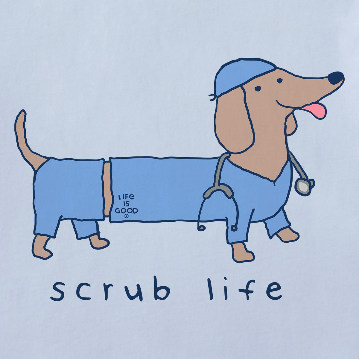 Women's Scrub Life Dachshund Short Sleeve Crusher Boxy Tee product image 2