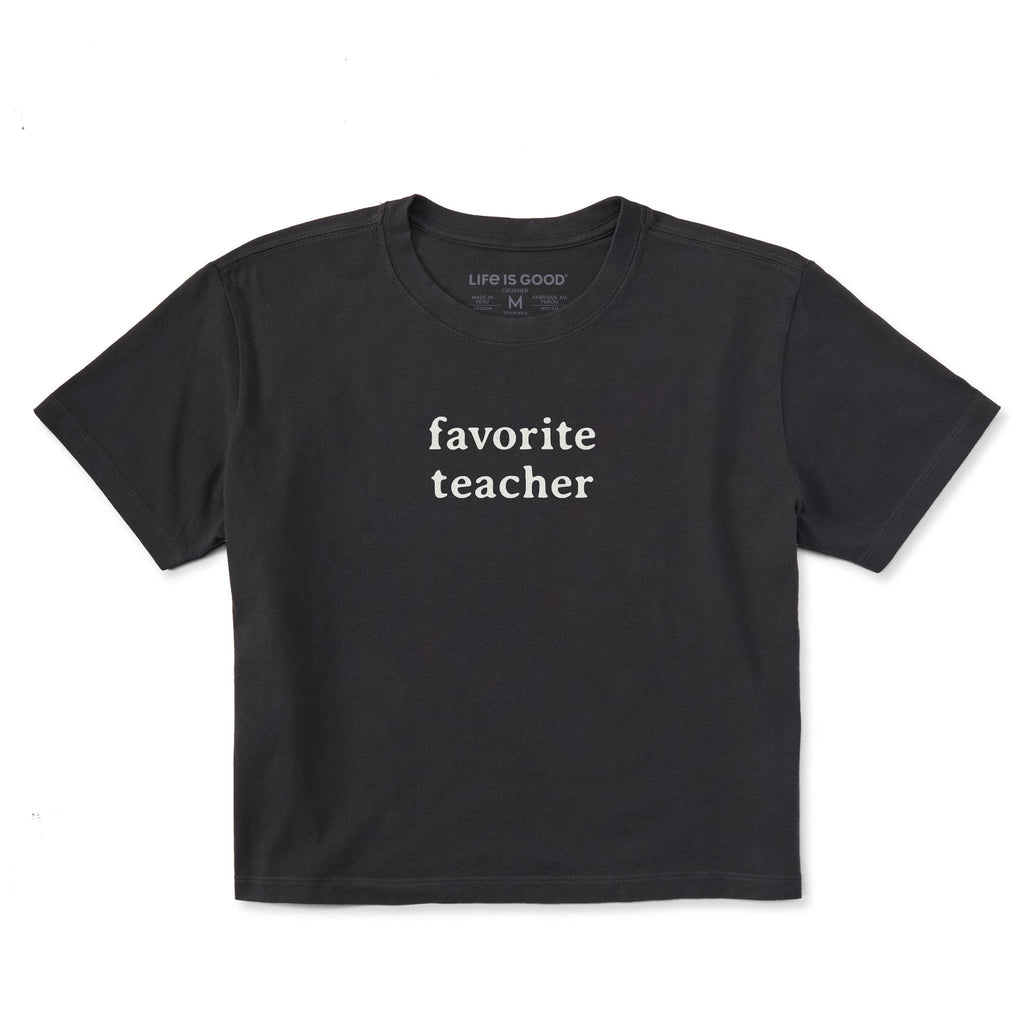 Women's Favorite Teacher Short Sleeve Crusher Boxy Tee product image 1