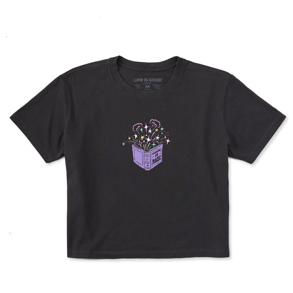 Women's Reading is Magic Books Short Sleeve Crusher Boxy Tee product image 1