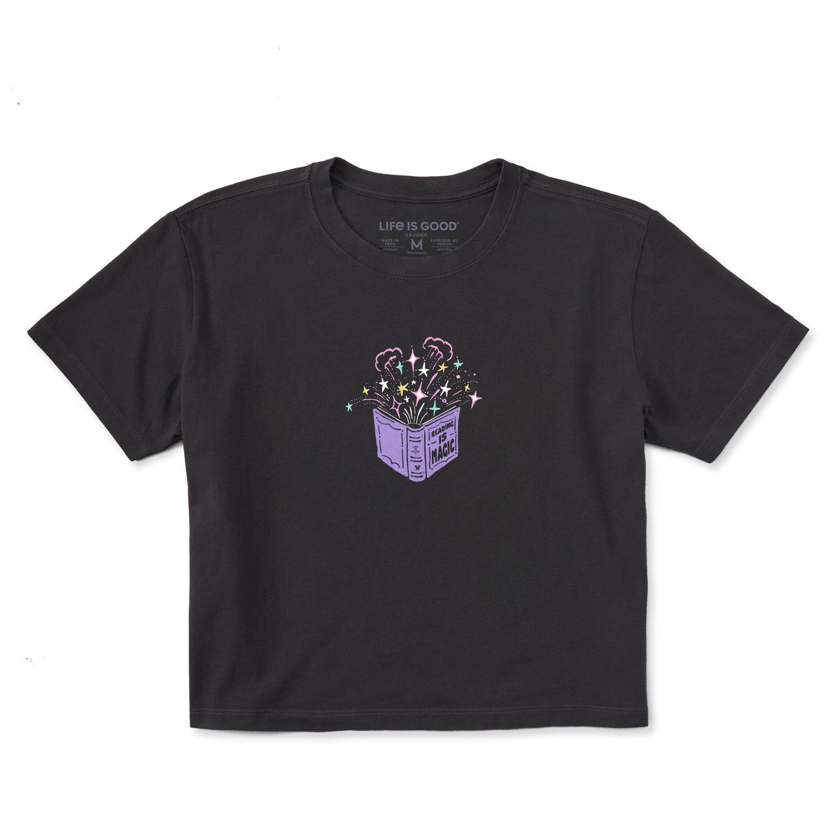 Women's Reading is Magic Books Short Sleeve Crusher Boxy Tee product image 1