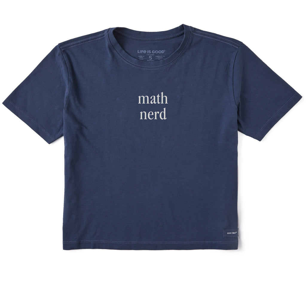 Women's Math Nerd Short Sleeve Crusher Boxy Tee product image 1